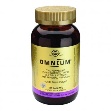 Solgar Omnium Multi Vitamin and Mineral Formula - 180 Tablets