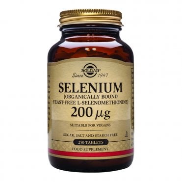 Solgar Selenium - Immune System Support - 250 x 200ug Tablets