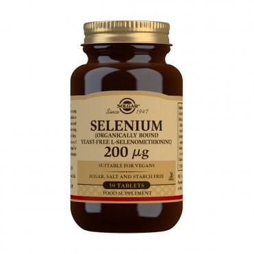Solgar Selenium - Immune System Support - 50 x 200ug Tablets
