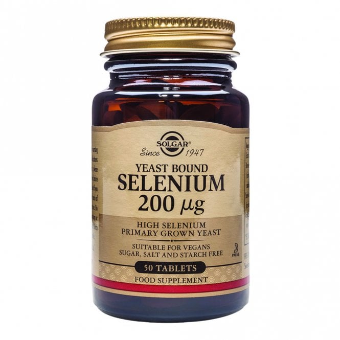 Solgar Selenium - Supports Immune System - 50 x 200mcg Tablets