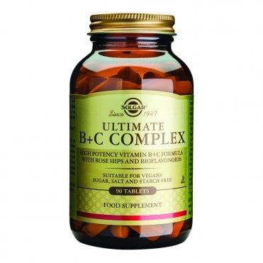 Solgar Ultimate B + C Complex - High Potency - 90 Tablets