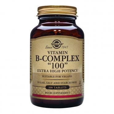 Solgar Vitamin B-Complex "100" Extra High Potency - 100 Tablets