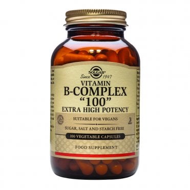 Solgar Vitamin B-Complex "100" Extra High Potency - 100 Vegicaps