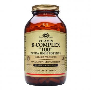 Solgar Vitamin B-Complex "100" Extra High Potency - 250 Vegicaps