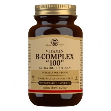 Solgar Vitamin B-Complex "100" Extra High Potency - 50 Vegicaps