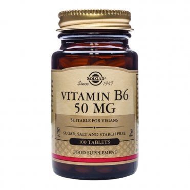 Solgar Vitamin B6 - Cardiovascular Health - 100 x 50mg Tablets