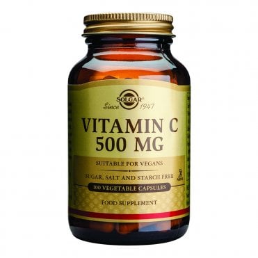 Solgar Vitamin C - 100 x 500mg Vegetable Capsules