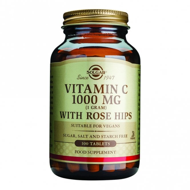 Solgar Vitamin C with Rose Hips - 100 x 1000mg Tablets