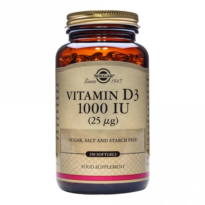 Solgar Vitamin D3 1000 IU - 250 Softgels