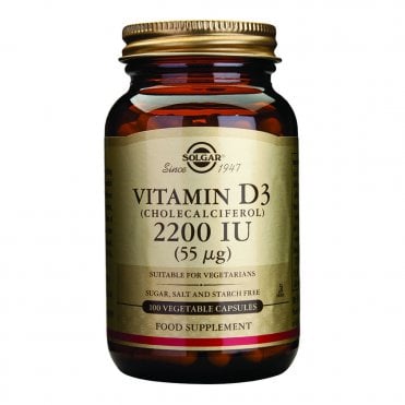 Solgar Vitamin D3 2200 IU - 100 Vegicaps