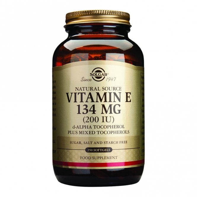 Solgar Vitamin E 134mg (200 IU) - 250 Softgels