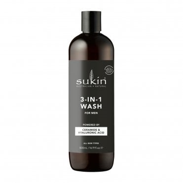 Sukin 3-In-1 Gel Wash For Men - 500ml