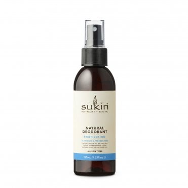 Sukin Fresh Cotton Natural Deodorant Spray - 125ml
