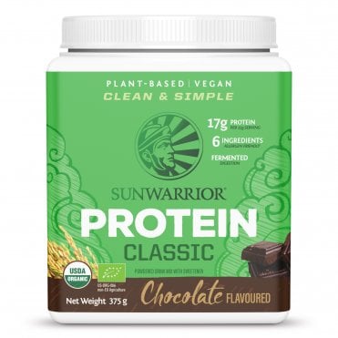 Sunwarrior Classic Organic Chocolate-Flavoured Protein- 375g Powder