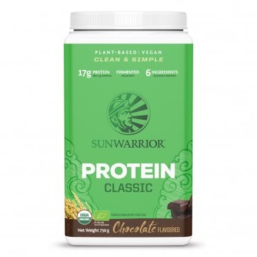 Sunwarrior Classic Organic Chocolate-Flavoured Protein - 750g Powder