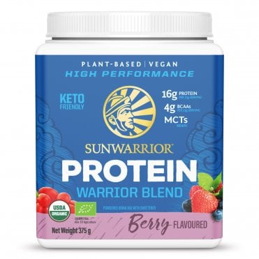 Sunwarrior Warrior Blend Organic Berry-Flavoured Protein - 375g Powder