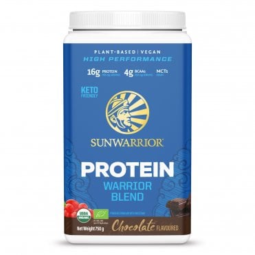 Sunwarrior Warrior Blend Organic Chocolate-Flavoured Protein - 750g Powder