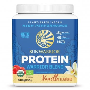 Sunwarrior Warrior Blend Organic Vanilla-Flavoured Protein - 375g Powder