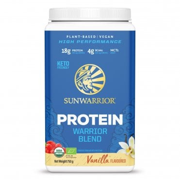 Sunwarrior Warrior Blend Organic Vanilla-Flavoured Protein - 750g Powder