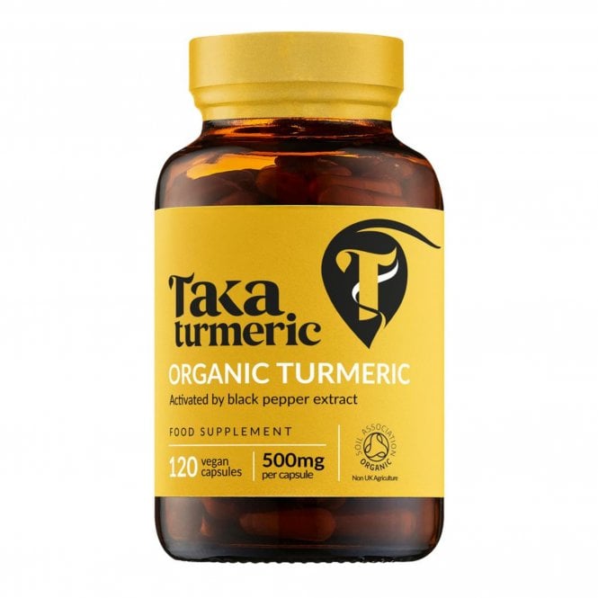 TAKA Turmeric Organic Turmeric with Black Pepper Extract - 120 Capsules