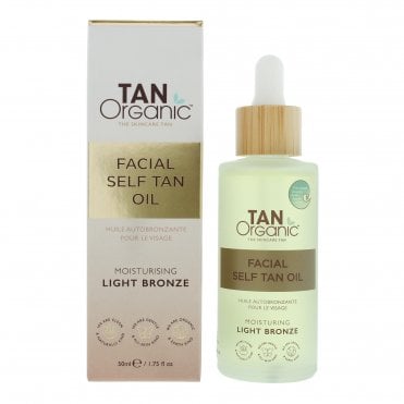 TanOrganic Light Bronze Facial Self-Tanning Oil - 50ml