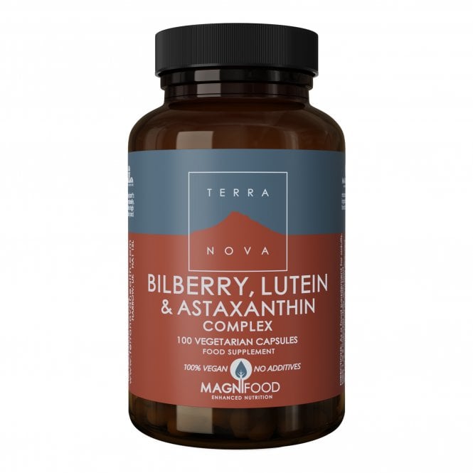 TERRANOVA Bilberry, Lutein & Astaxanthin Complex - 100 Vegicaps