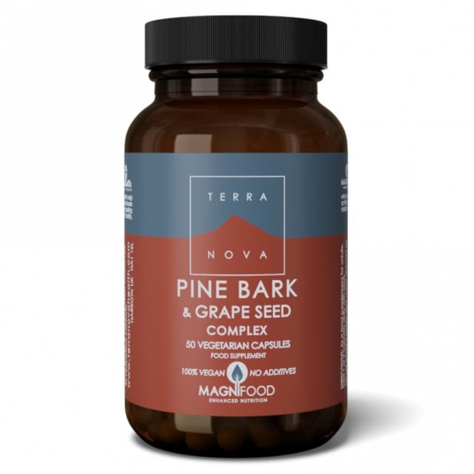 TERRANOVA Pine Bark & Grape Seed Complex - 50 Capsules