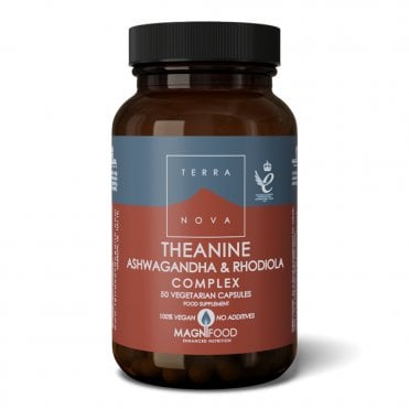 TERRANOVA Theanine, Ashwagandha & Rhodiola Complex - 50 Capsules