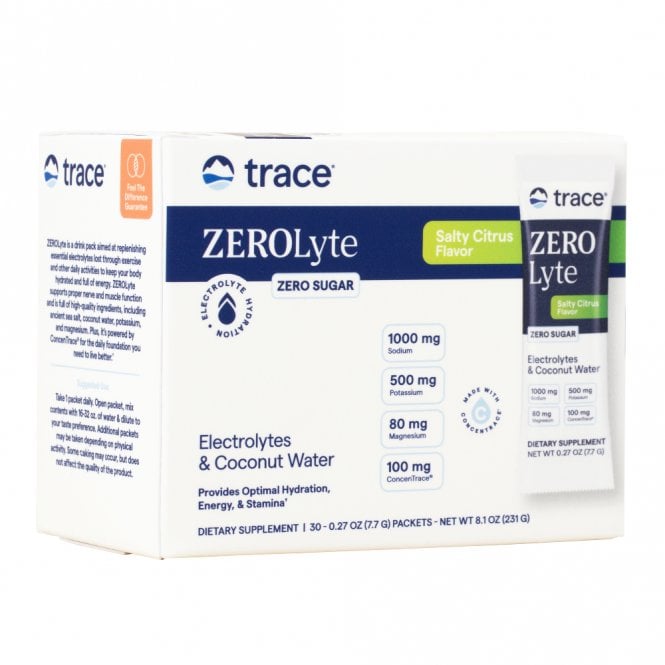 Trace Minerals Salty Citrus Zerolyte - 30 Sachets