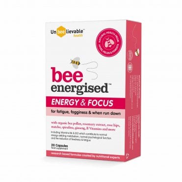 Unbeelievable Health Bee Energised Energy & Focus - 20 Capsules