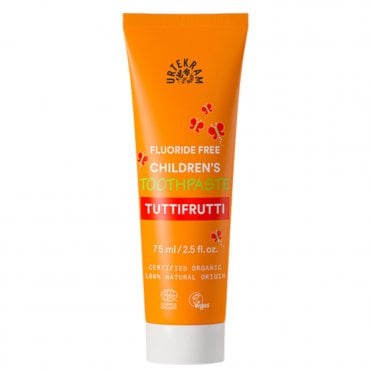 Urtekram Organic Children's Fluoride-Free Tuttifrutti Toothpaste - 75ml