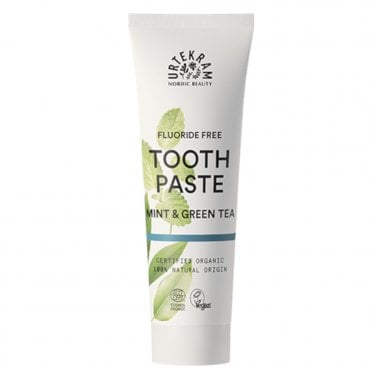 Urtekram Organic Fluoride-Free Mint & Green Tea Toothpaste - 75ml