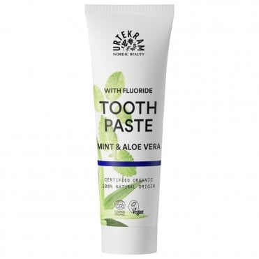 Urtekram Organic Mint & Aloe Vera with Fluoride Toothpaste - 75ml