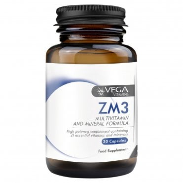 Vega Vitamins ZM3 Multivitamins & Minerals Formula - 30 Capsules