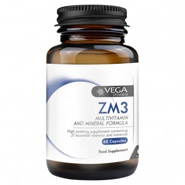 Vega Vitamins ZM3 Multivitamins & Minerals Formula - 60 Capsules