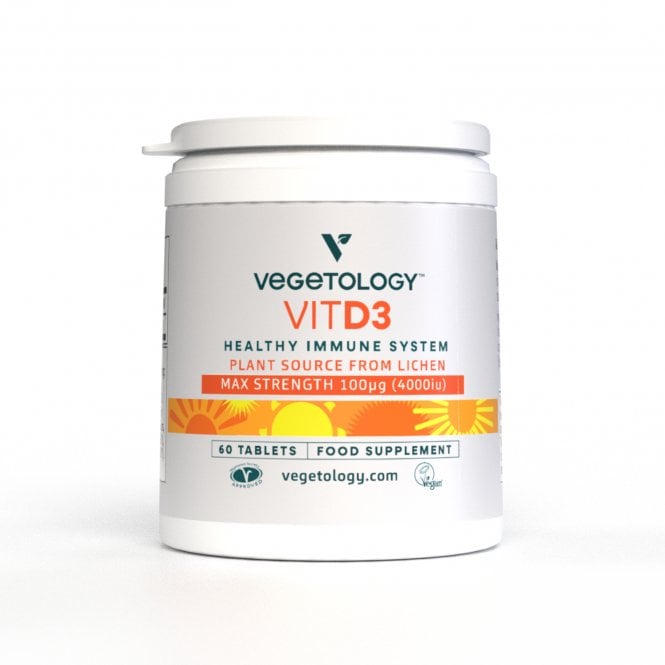 Vegetology Max Strength Vit D3 4000 IU - 60 Chewable Tablets
