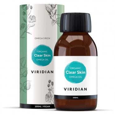 Viridian 100% Organic Clear Skin Omega Oil - 200ml