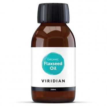 Viridian 100% Organic Flaxseed Oil - 200ml
