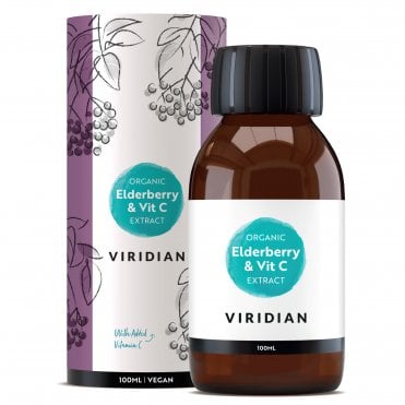 Viridian Organic Elderberry & Vit C Extract - 100ml