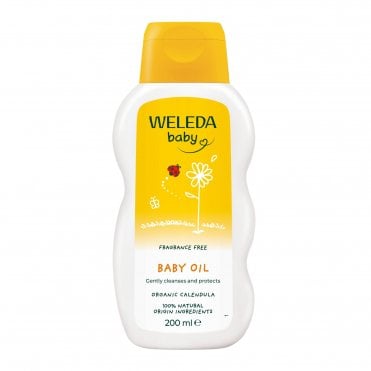 Weleda Baby Organic Calendula Fragrance-Free Baby Oil - 200ml