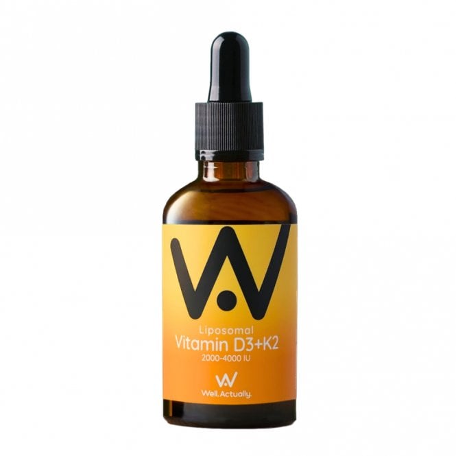 Well.Actually. Orange & Mango Liposomal Vitamin D3 + K2 - 60ml