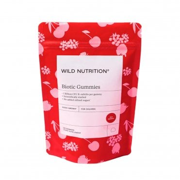 Wild Nutrition Food-Grown Biotic for Children - 60 Gummies - Best Before Date is 30th November 2026