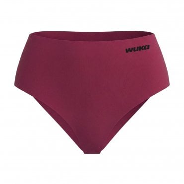 WUKA Seamless Stretch Burgundy Midi Brief Heavy Flow Period Pants - Size 2 (L-3XL)