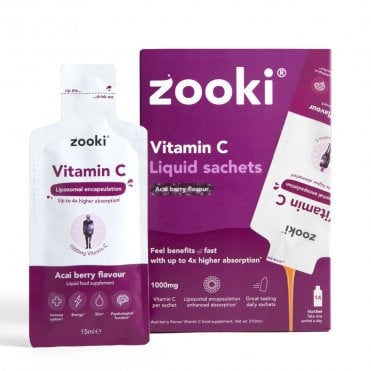 Zooki Acai Berry Vitamin C 1000mg - 14 Sachets