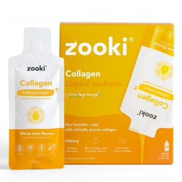 Zooki Citrus Lime Marine Collagen 5000mg - 30 Sachets