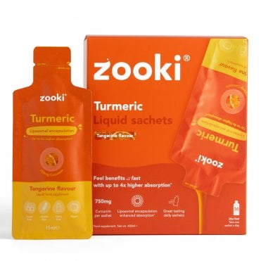 Zooki Liposomal Turmeric Tangerine Curcumin 750mg - 30 Sachets